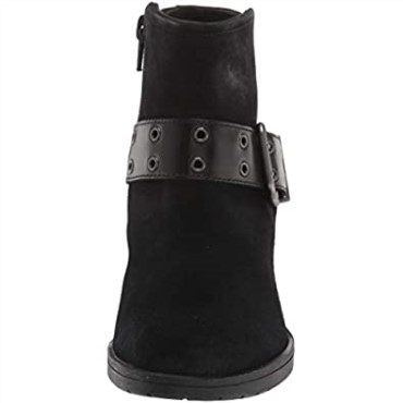 Botines Mujer Combi Clarks Hollis Star En Ante Negro