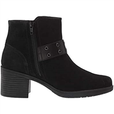 Botines Mujer Combi Clarks Hollis Star En Ante Negro