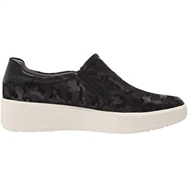 Interés De Ante Negro Clarks Layton Step Sneaker Para Mujer