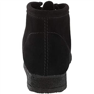 Bota Wallabee Para Hombre En Ante Negro Chukka Clarks