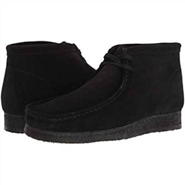 Bota Wallabee Para Hombre En Ante Negro Chukka Clarks