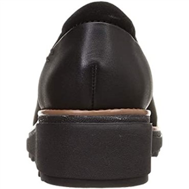 Mocasines Sharon Dolly De Gamuza Negra Con Mundo De Bronceado Oscuro Para Mujer Clarks