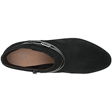 Botín De Mujer Adreena Hi De Ante Negro Clarks