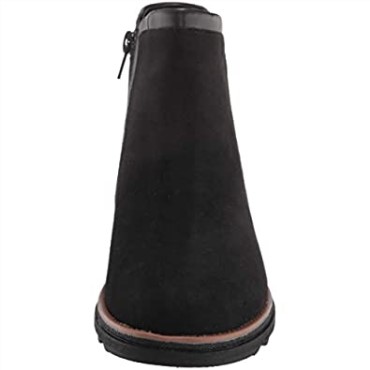 Bota Moda Mujer Sharon Heights Ante Negro Clarks