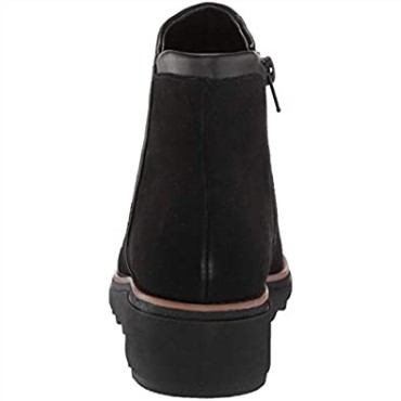 Bota Moda Mujer Sharon Heights Ante Negro Clarks
