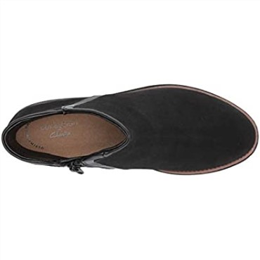 Bota Moda Mujer Sharon Heights Ante Negro Clarks