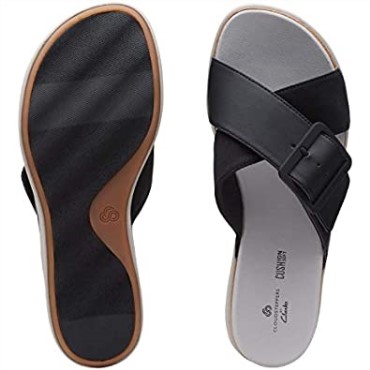 Sandalia De Mujer Clarks Eliza April De Material Sintético Negro