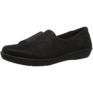 Mocasines Mujer Clarks Ayla De Nubuck Sintético Negro