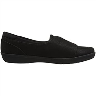 Mocasines Mujer Clarks Ayla De Nubuck Sintético Negro