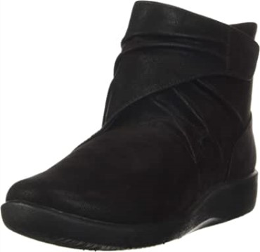 Botas De Moda Para Mujer Sillian Tana Clarks Negro Nubuck Sintético
