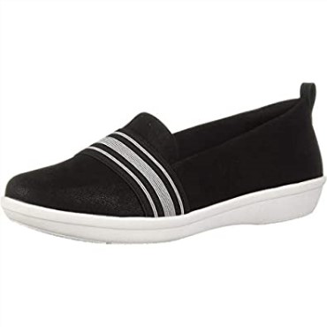 Mocasines Mujer Clarks Nobuk Sintetico Negro Ayla Sloane