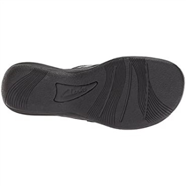 Chanclas De Mujer Charol Sintético Negro Mar Brisa Clarks