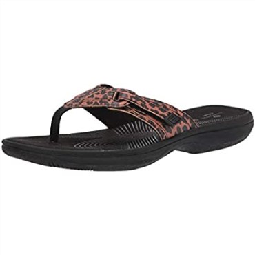 Black Tan Interest Chancletas Brinkley Jazz De Mujer Sintéticas Clarks