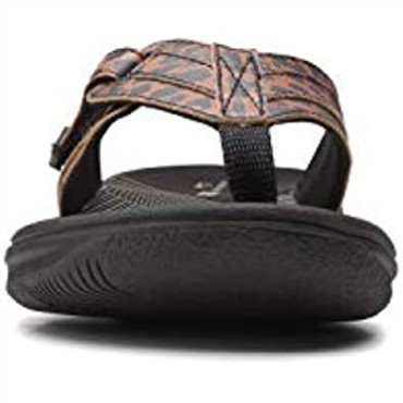 Black Tan Interest Chancletas Brinkley Jazz De Mujer Sintéticas Clarks