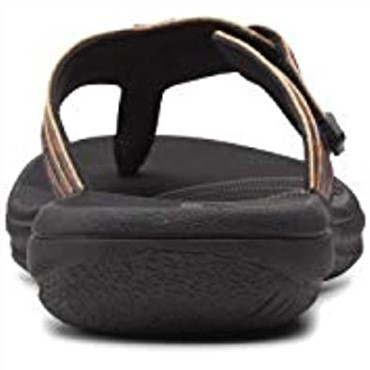 Black Tan Interest Chancletas Brinkley Jazz De Mujer Sintéticas Clarks