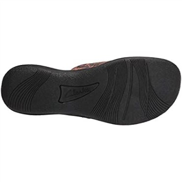 Black Tan Interest Chancletas Brinkley Jazz De Mujer Sintéticas Clarks