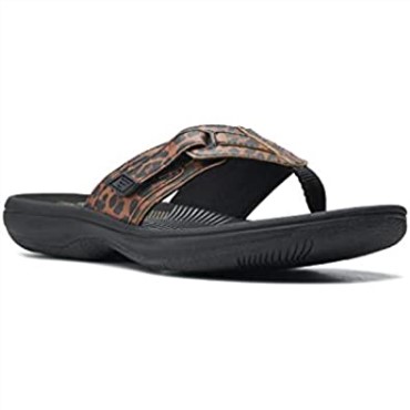 Black Tan Interest Chancletas Brinkley Jazz De Mujer Sintéticas Clarks