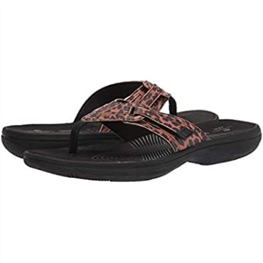 Black Tan Interest Chancletas Brinkley Jazz De Mujer Sintéticas Clarks
