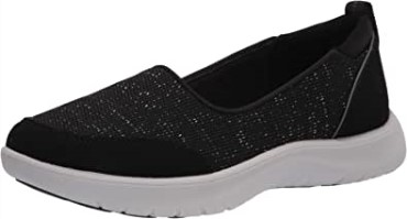 Zapatilla Mujer Clarks Adella Blush De Textil Negro