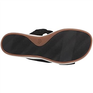 Sandalia Mujer Clarks Eliza Skip Slide De Textil Negro