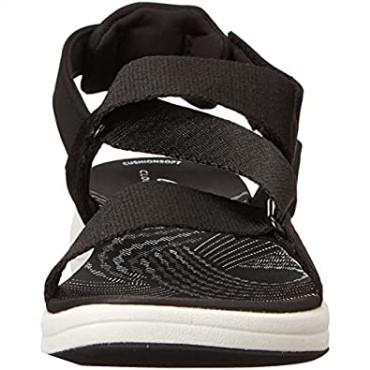 Sandalia Plana De Mujer Mira Sun De Textil Negro Clarks