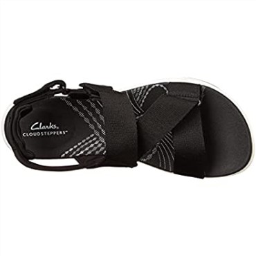 Sandalia Plana De Mujer Mira Sun De Textil Negro Clarks