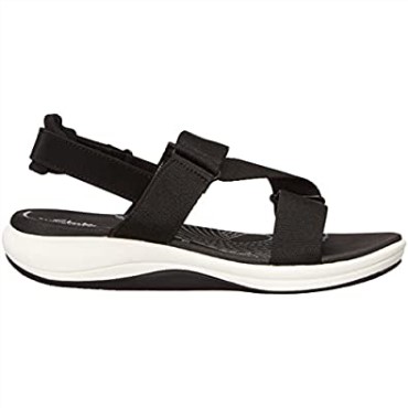 Sandalia Plana De Mujer Mira Sun De Textil Negro Clarks