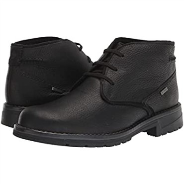 Botas Chukka Impermeables Con Cordones Morris Para Hombre De Piel Pulida Negra De Clarks