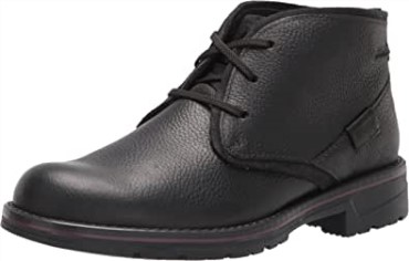 Botas Chukka Impermeables Clarks Morris Peak De Hombre En Piel Abatanada Negra