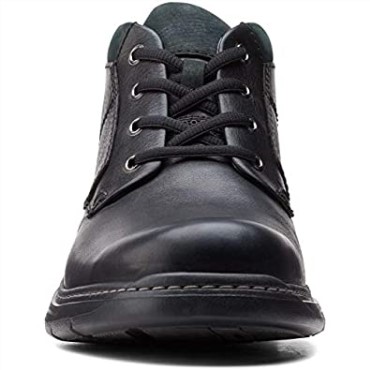 Botas Clarks Un Brawley Up Para Hombre En Piel Abatanada Negra