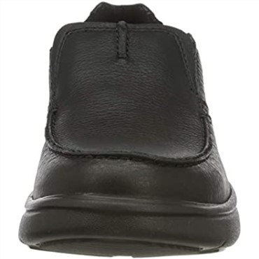 Mocasines Bradley Free De Hombre En Piel Abatanada Negra Clarks
