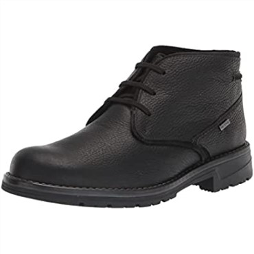 Botas Chukka Impermeables Clarks Morris Peak Para Hombre De Piel Abatanada Negra Con Forro Cálido
