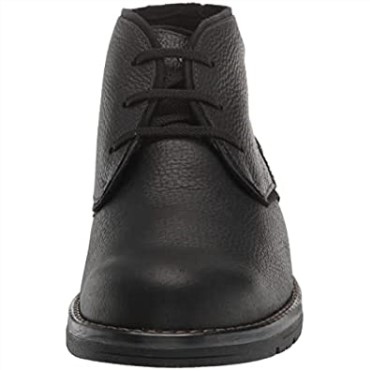 Botas Chukka Impermeables Clarks Morris Peak Para Hombre De Piel Abatanada Negra Con Forro Cálido