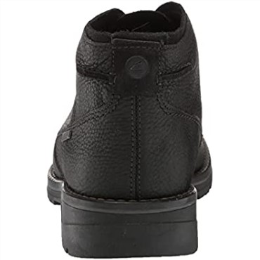 Botas Chukka Impermeables Clarks Morris Peak Para Hombre De Piel Abatanada Negra Con Forro Cálido