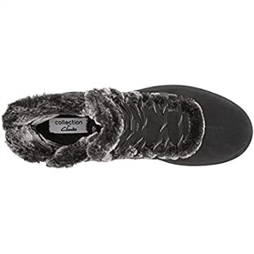 Botas De Moda Impermeables Con Forro Cálido Y Cremallera Aveleigh Para Mujer En Ante Ceroso Negro Clarks