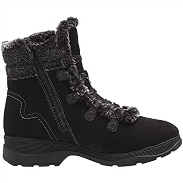 Botas De Moda Impermeables Con Forro Cálido Y Cremallera Aveleigh Para Mujer En Ante Ceroso Negro Clarks