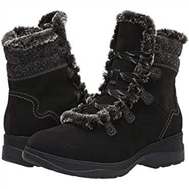 Botas De Moda Impermeables Con Forro Cálido Y Cremallera Aveleigh Para Mujer En Ante Ceroso Negro Clarks