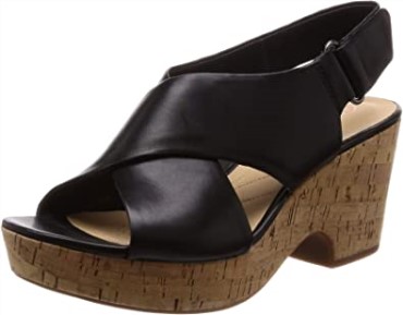 Negro Mujer 261413944 Sandalias Con Tira Al Tobillo Clarks