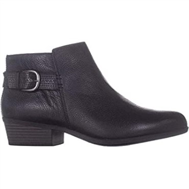 Negro Mujer Addiy Kara Piel Almendra Toe Tobillo Moda Bronceado Clarks