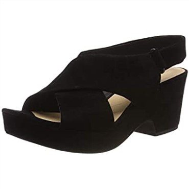 Sandalias De Mujer Negras Con Tira Al Tobillo Clarks