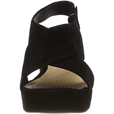 Sandalias De Mujer Negras Con Tira Al Tobillo Clarks