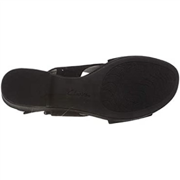 Sandalias De Mujer Negras Con Tira Al Tobillo Clarks