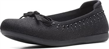 Clarks Planas Carly Hope De Mujer Negras