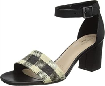 Negro Jocelynne Cam Pump Clarks Mujer