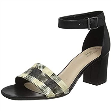 Negro Jocelynne Cam Pump Clarks Mujer