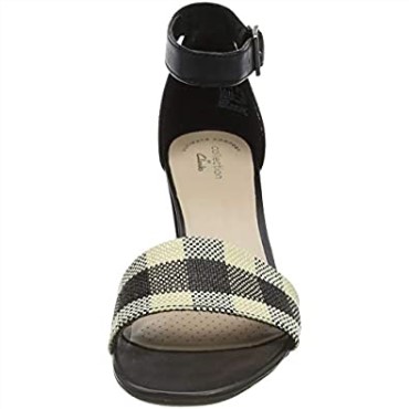 Negro Jocelynne Cam Pump Clarks Mujer