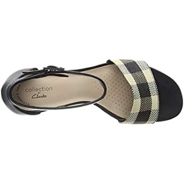 Negro Jocelynne Cam Pump Clarks Mujer