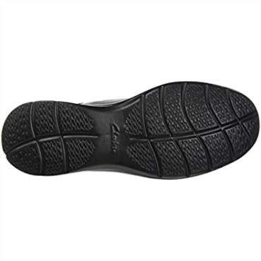Mocasines Con Tiras Cotrell Para Hombre Negro Liso Lea Clarks