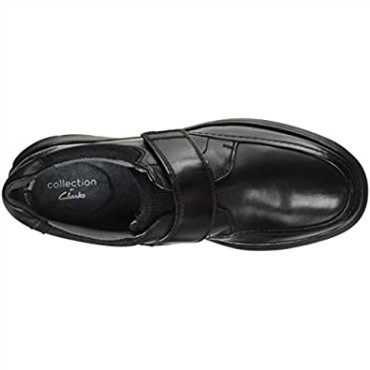 Mocasines Con Tiras Cotrell Para Hombre Negro Liso Lea Clarks
