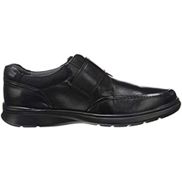Mocasines Con Tiras Cotrell Para Hombre Negro Liso Lea Clarks